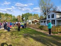 Potato planting event at Hutchinson House Museum in 2021