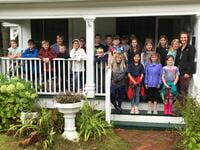 School tour at Hutchinson House Museum in 2019