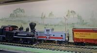 Model train display at the Depot